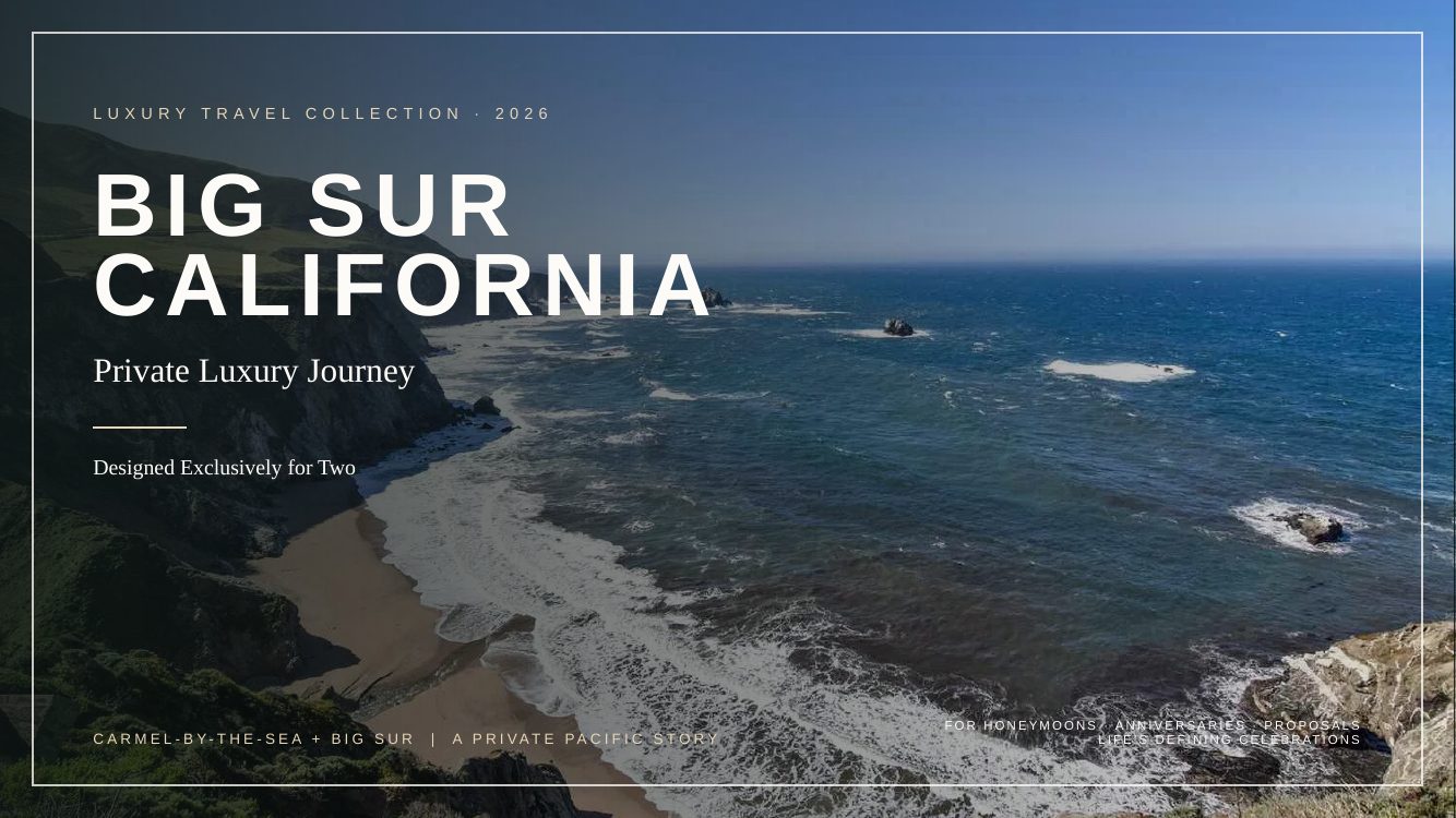 Big Sur · Private Pacific Coast Romance — brochure page