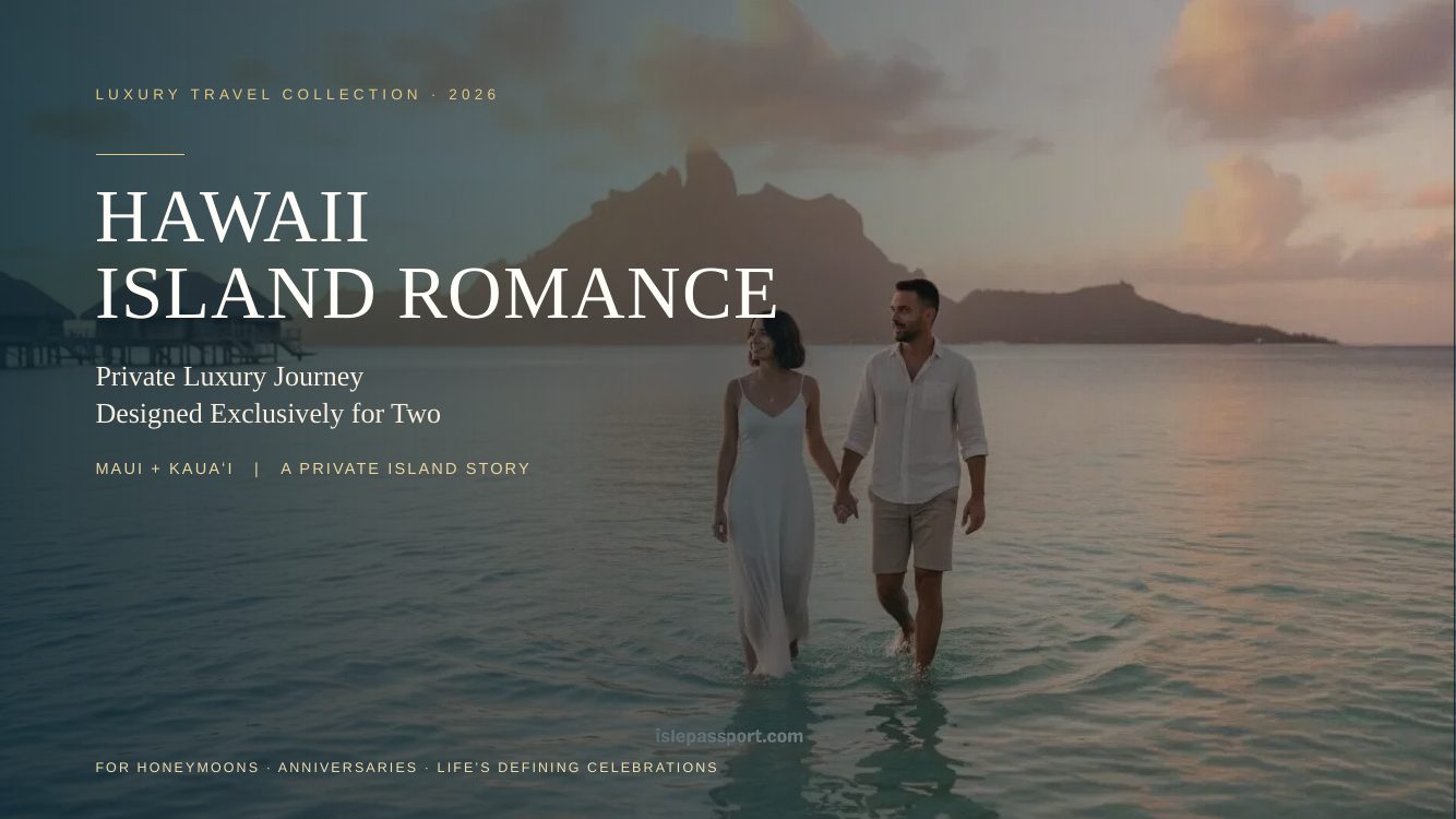 Hawaii · Island Romance, Maui + Kauaʻi — brochure page